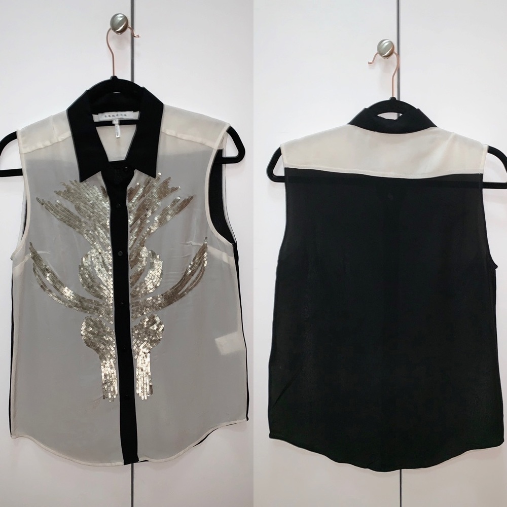 Final $: Never-worn 🎁 Sandro Sleeveless Blouse